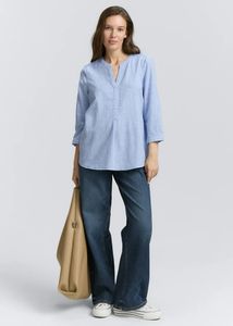 Tom Tailor Light Blue Cotton Shirt Top