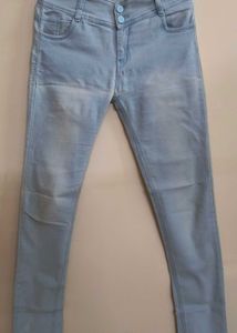 Sky Blue Faded Jeans
