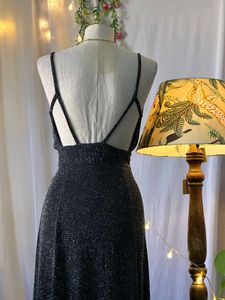 Sparkly Black Maxi Dress