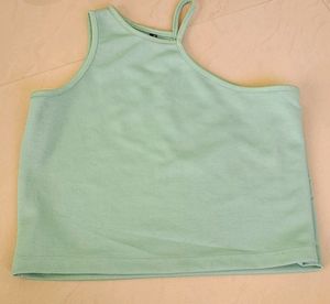 Mint Green Asymmetrical Tank