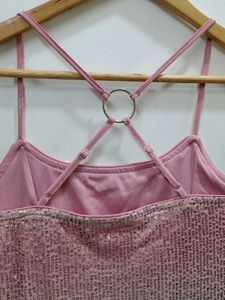 Sparkly Pink Mini Bodycon Dress