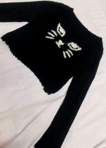 Cute Cat Wool Top