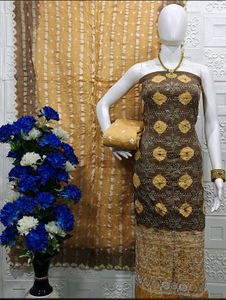Brown Dress Material