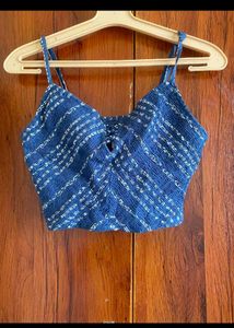 It's New Blue Crop Top