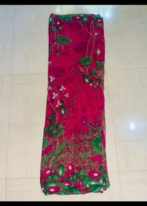 Elegant Pink Silk Saree🩷