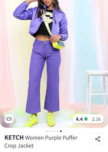 Ketch Purple Puffer Jacket