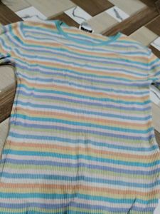 Striped Pastel Knit Top