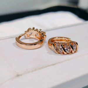 Rose Gold Hoop Earrings