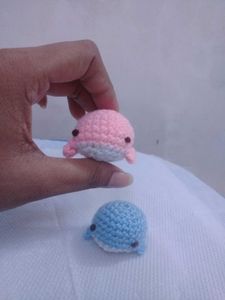 Crochet Dolphin Keychains