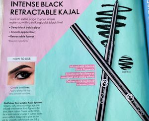 Kajal+Eyeliner 2in1 -oriflame Oncolour Retractable Kajal Eyliner