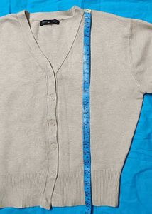 SPAO Elegant Cream Cardigan Sweater