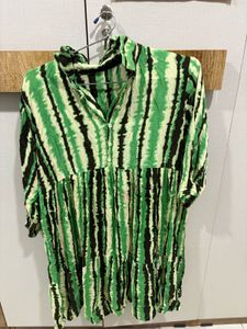Bandhani Pattern Midi Dress