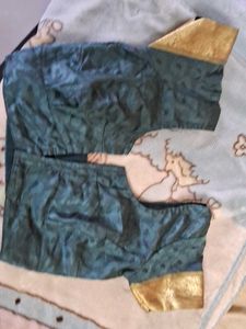 Elegant Silk Blend Saree New Never Worn With Blous