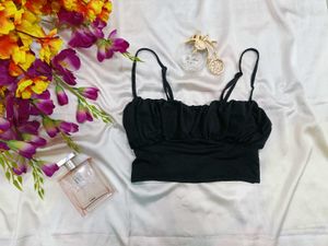 🇳🇿💫🎀Black Sleeveless Crop Top