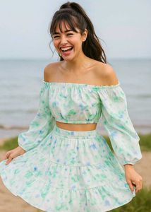 Urbanic Co Ords - Skirt And Bardot Top