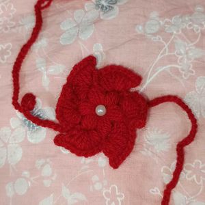 Crochet Flower Rakhi