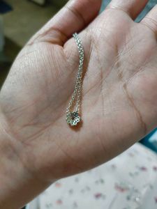 Silver Floral Star Flower Necklace