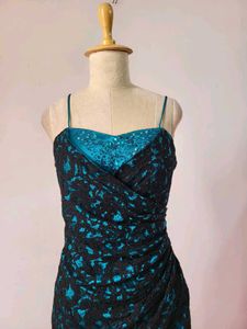 Lace Overlay Mini Dress