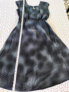 Xl - Xxl Black Denim Dress