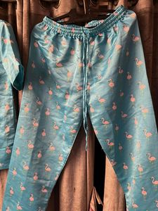 Flamingo Print Pajama Set