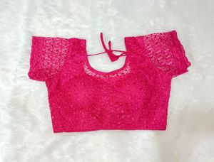 Pink Embroidered Blouse
