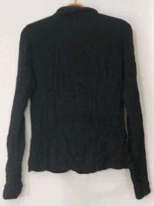 &#34;Classic Black Textured Shirt&#34;