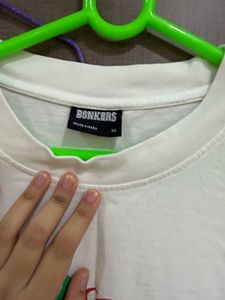 bonkers white tshirt