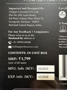 Perfora Electric Toothbrush