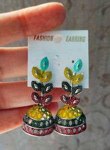 Colorful Jhumka Earrings
