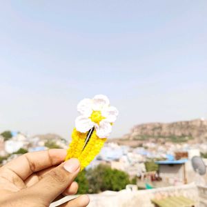 crochet hair pins for baby girl 🧶🥳