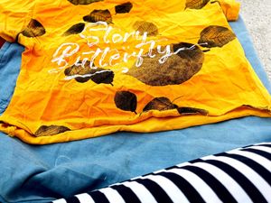 Crop Tee or denim shorts