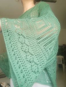 Green Croshet Top