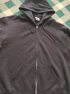 Black Zip-Up Hoodie