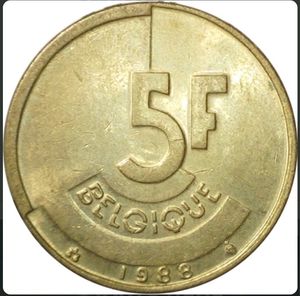 Belgium Coin 5 Francs