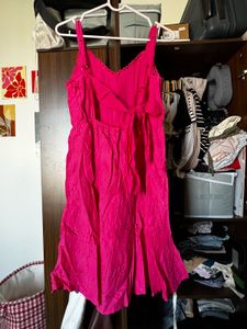Pink Eyelet Summer Dress
