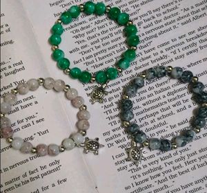 Charm Beaded Bracelets Set Of 2,2,3