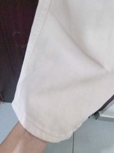 Beige Casual Pants