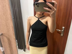 Black Halter Top