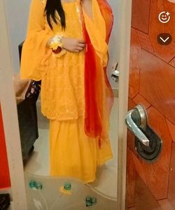 Sharara Frock With Duppata