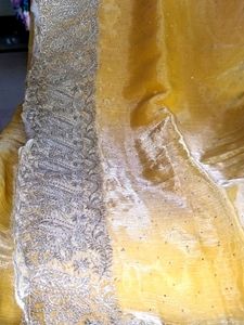 Light Yellow Party Wear Saree