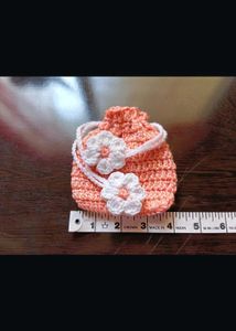 Crochet Drawstring mini coin purse. buy any 1