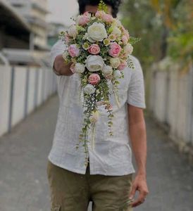 Elegant Floral Bouquet Cascading For Wedding