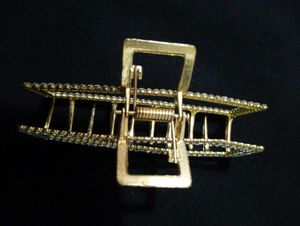 Sparkly Stone Work Fancy Hair Claw Clip