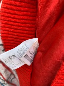 Braned High quality Red Knit Sweater