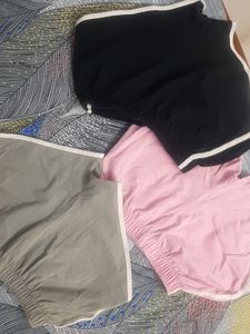 Shorts, Grey Black And Pink
