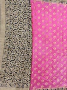 Pink Banarasi Silk Saree