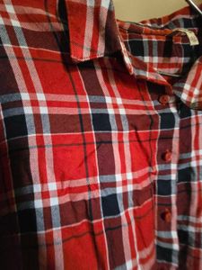 Red Plaid Flannel Shirt