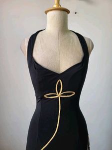 Elegant Black Maxi Party Dress