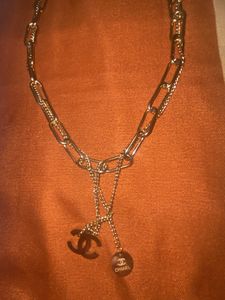 Chanel Logo Multilayer Y2K Chain Necklace
