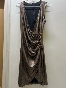 Shimmering Bronze Party Dress